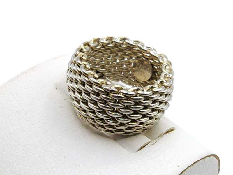 ティファニー SV925 サマセット メッシュ リング